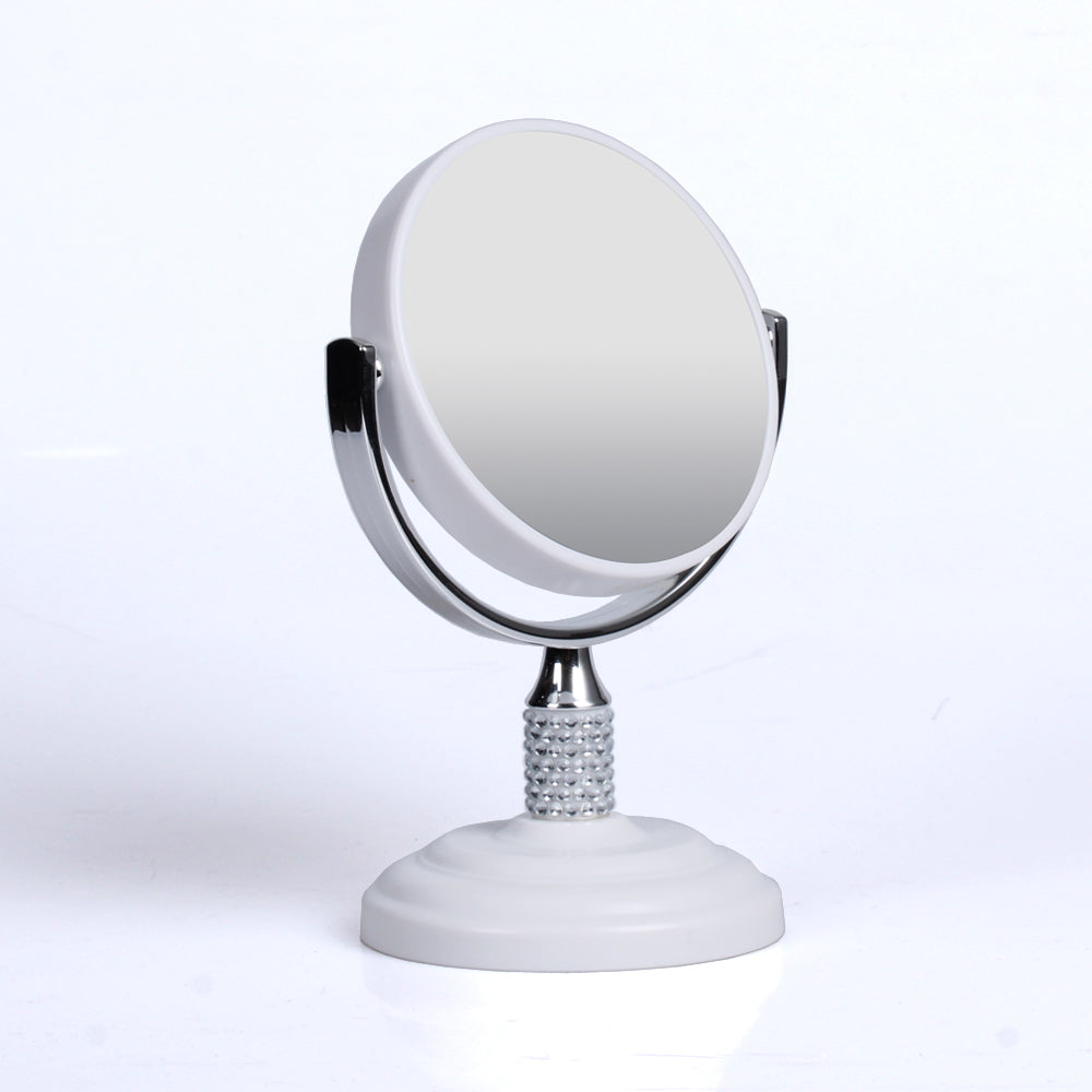 Large Magnifying Makeup Mirror Double Sided with Stand, Desk Mirror Vanity Mirror Cosmetic Mirror Countertop Mirror 1X/5X Magnification 360 degree swirl, Large 8.50 inch Mirror