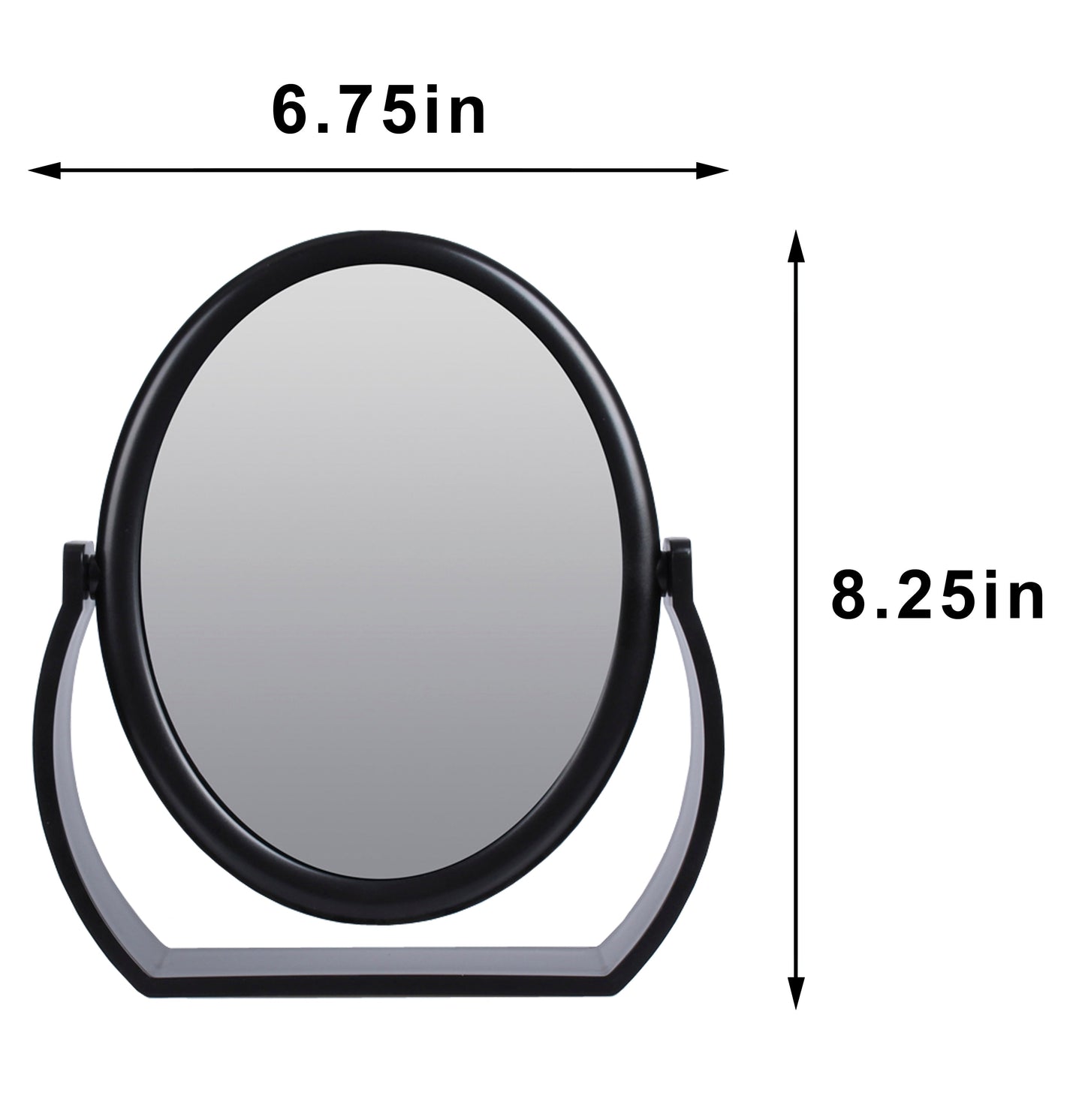 Large Magnifying Makeup Mirror Double Sided with Stand, Desk Mirror Vanity Mirror Cosmetic Mirror Countertop Mirror 1X/5X Magnification 360 degree swirl, Large 8.50 inch Mirror