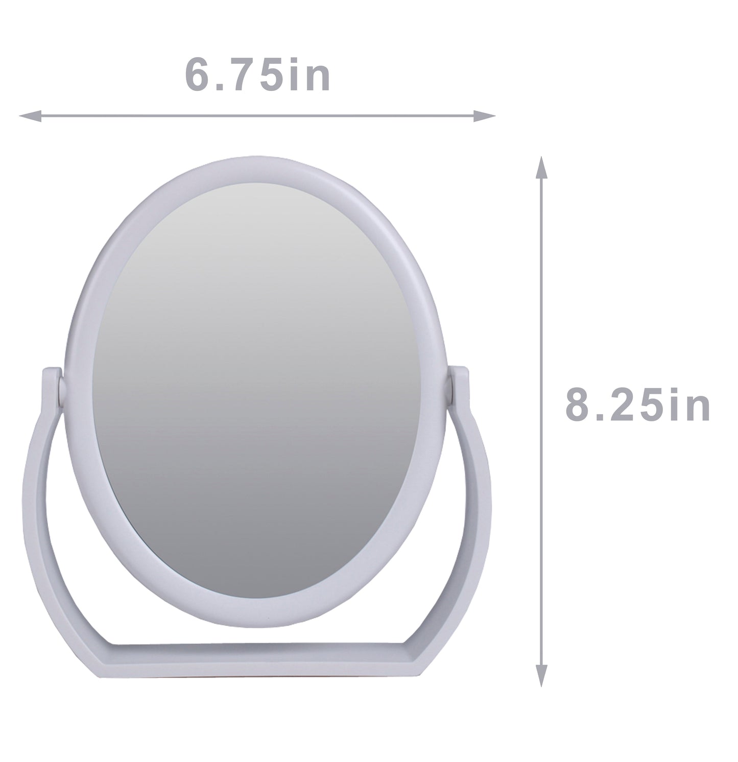 Large Magnifying Makeup Mirror Double Sided with Stand, Desk Mirror Vanity Mirror Cosmetic Mirror Countertop Mirror 1X/5X Magnification 360 degree swirl, Large 8.50 inch Mirror