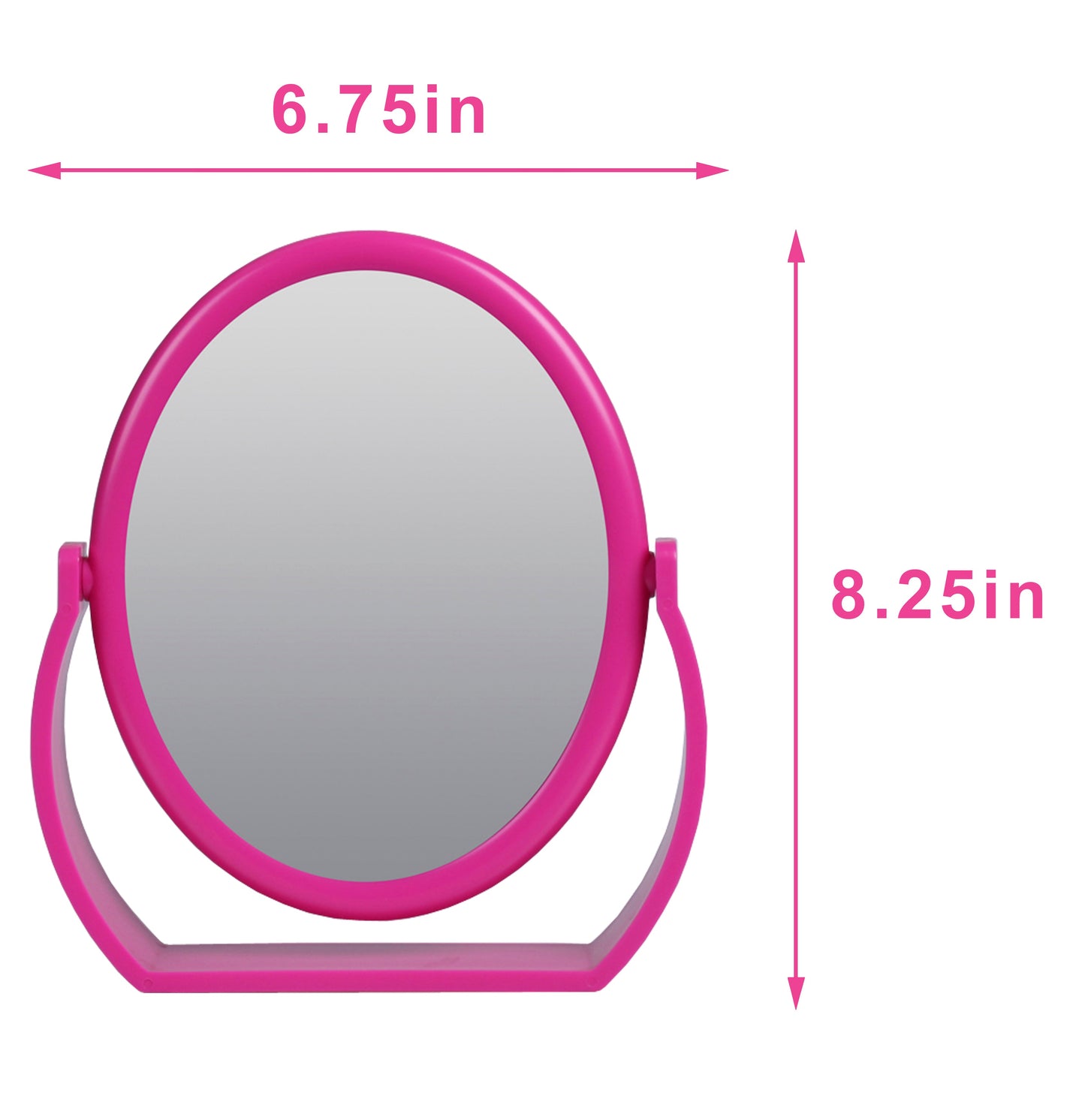 Large Magnifying Makeup Mirror Double Sided with Stand, Desk Mirror Vanity Mirror Cosmetic Mirror Countertop Mirror 1X/5X Magnification 360 degree swirl, Large 8.50 inch Mirror