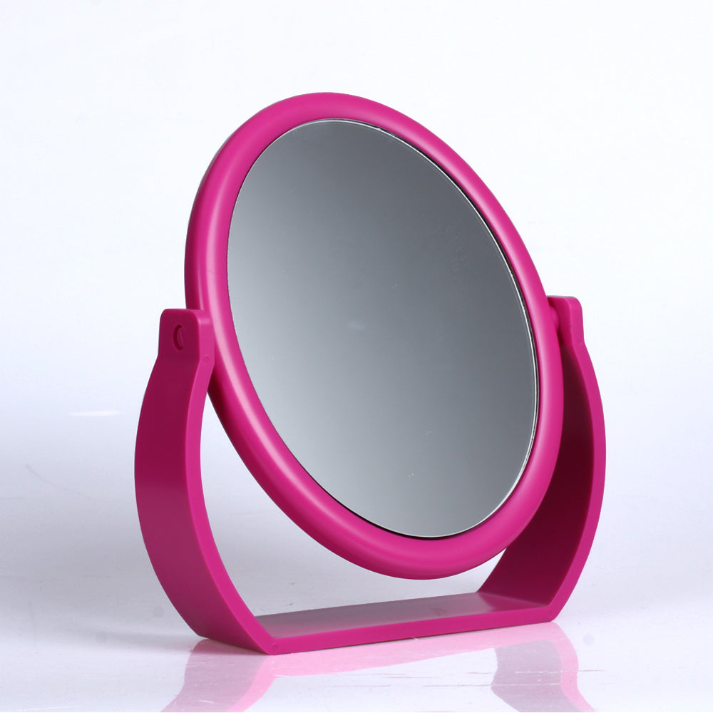 Large Magnifying Makeup Mirror Double Sided with Stand, Desk Mirror Vanity Mirror Cosmetic Mirror Countertop Mirror 1X/5X Magnification 360 degree swirl, Large 8.50 inch Mirror