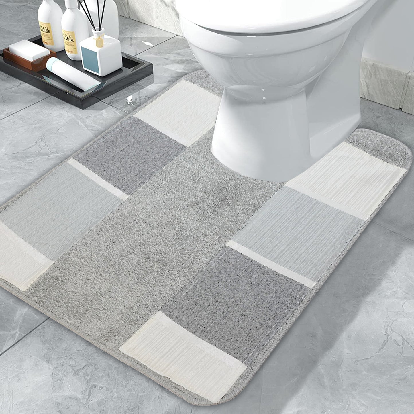 Zahari Home Bathroom Contour Classic Luxury Bath Rug Contemporary Decor Beautiful Shower Mat Unique Design Stylish Bathroom Contour Bath Shower Tub Decor Western Country