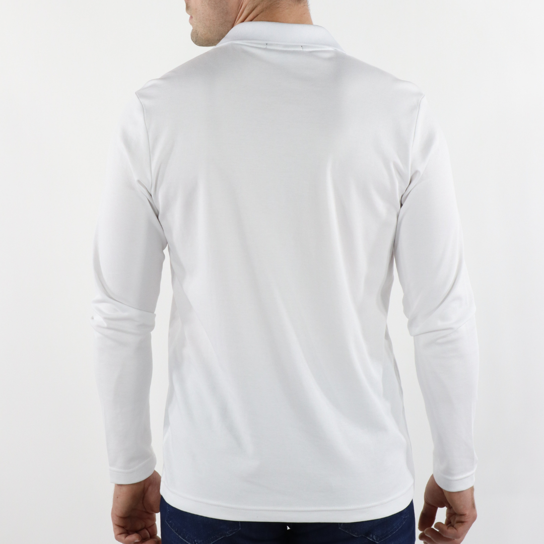 Max Colton White Long Sleeve Collar Shirt