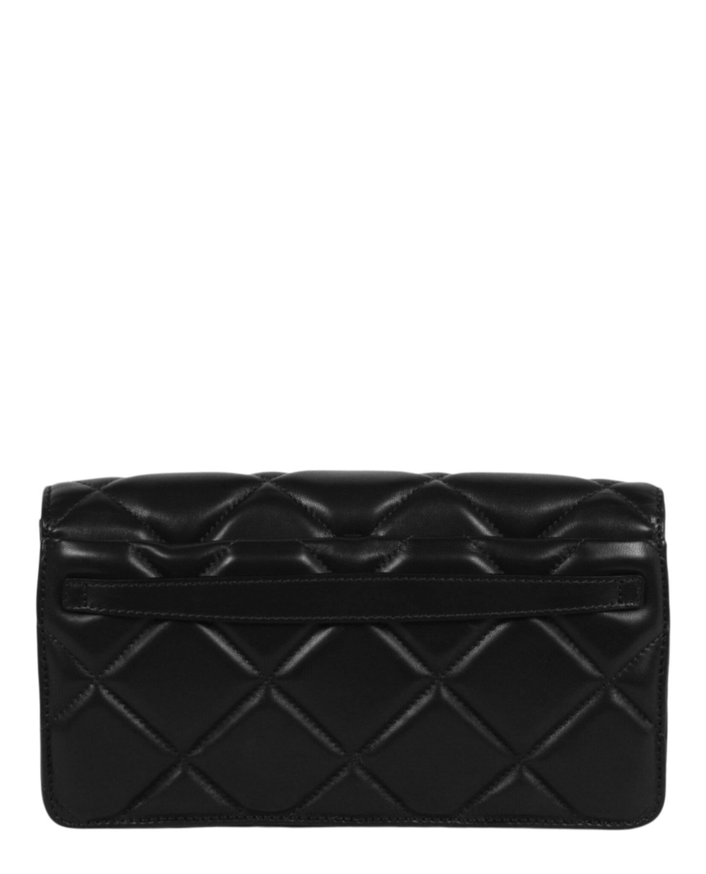 title:Moschino Heart Studs Quilted Shoulder Bag;color:Fantasy Print Black Rectangle