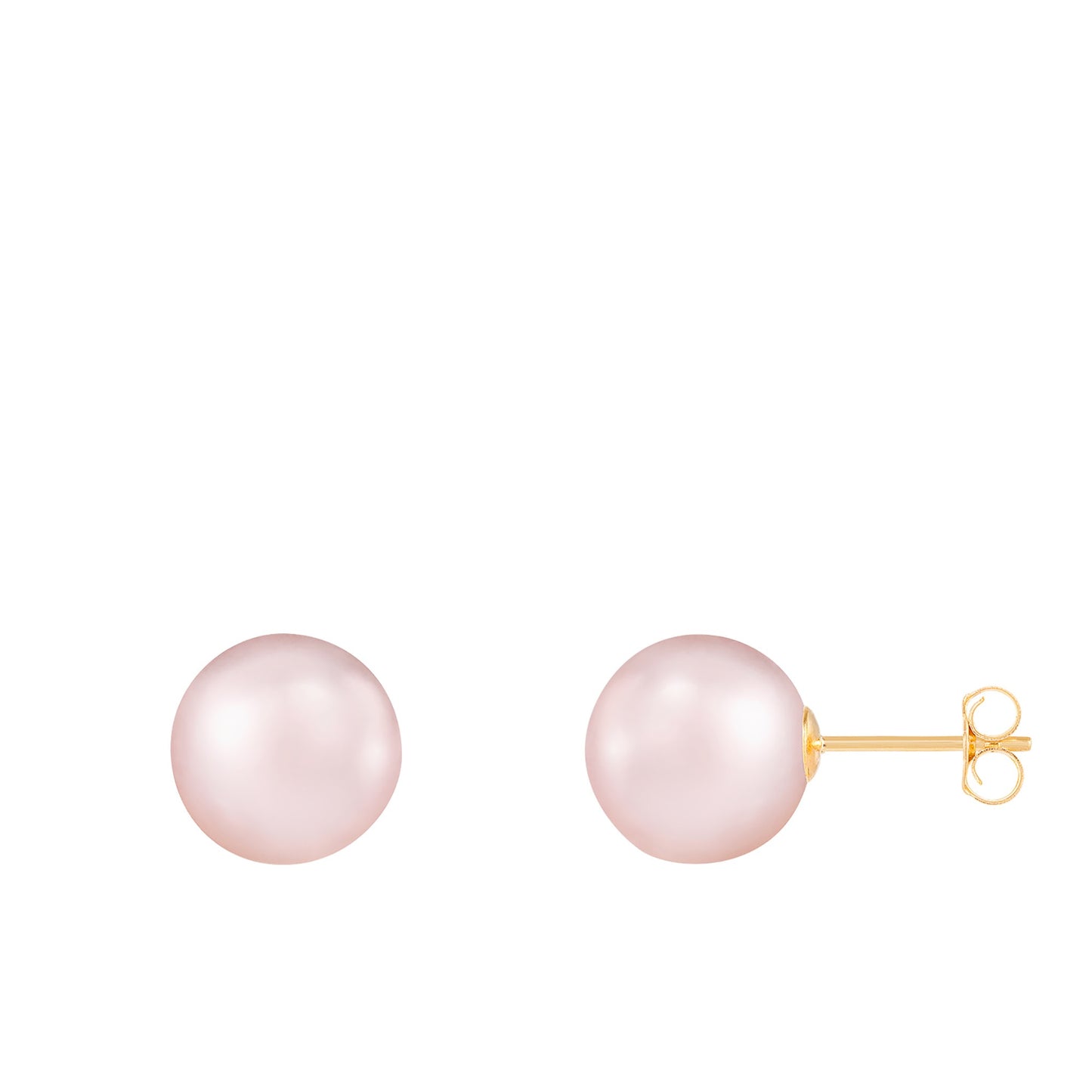 title:Splendid Pearls 9mm Pearl Stud Earrings;color:Purple