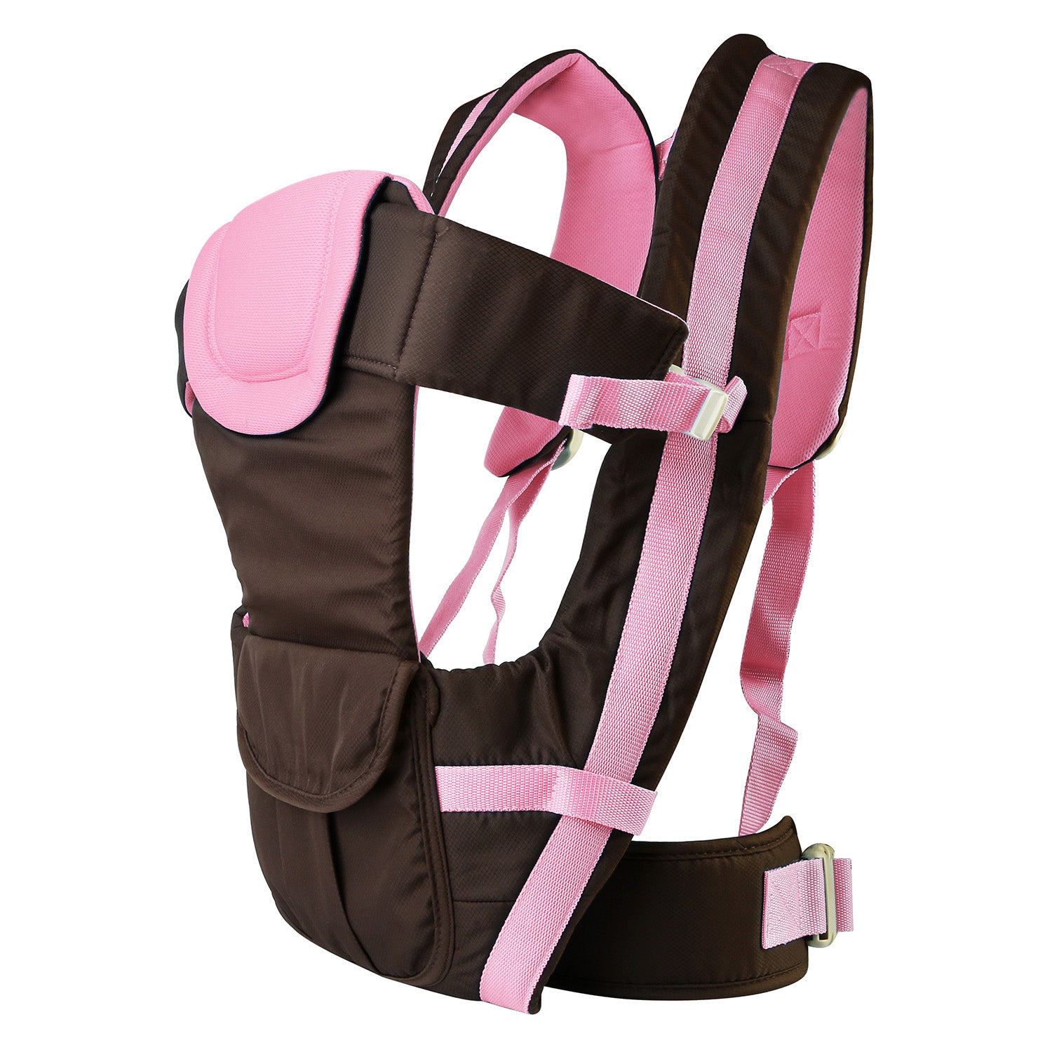 title:Baby Carrier Breathable Adjustable Wrap Sling Backpack Front Back Chest Infant Carrier Bag;color:Pink