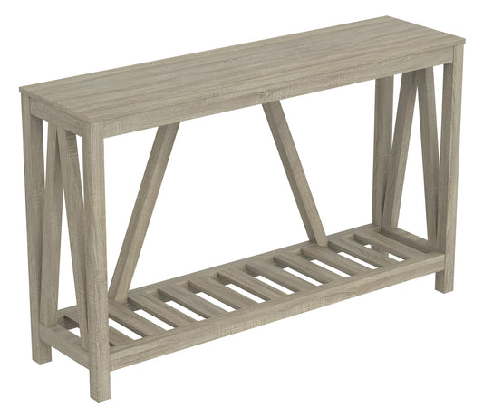 title:Safdie & Co. Console Table 52L Dark Taupe 1 Shelf;color:Taupe