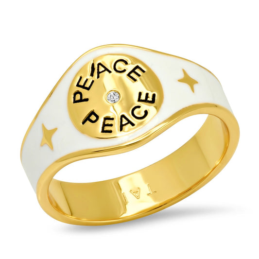 Peace Cigar Band Ring