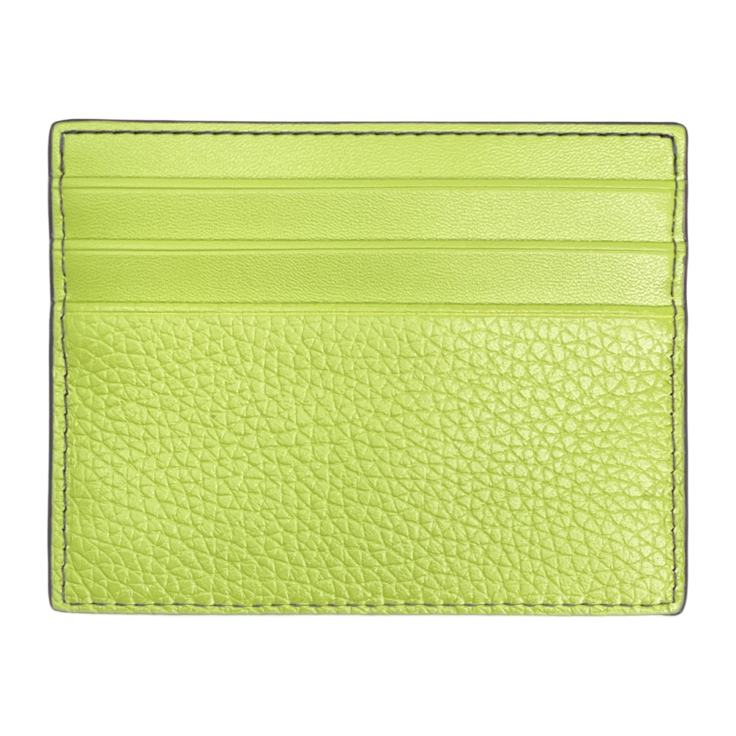 title:Michael Kors Men's Cooper Pebbled Leather Tall Card Case;color:Lime