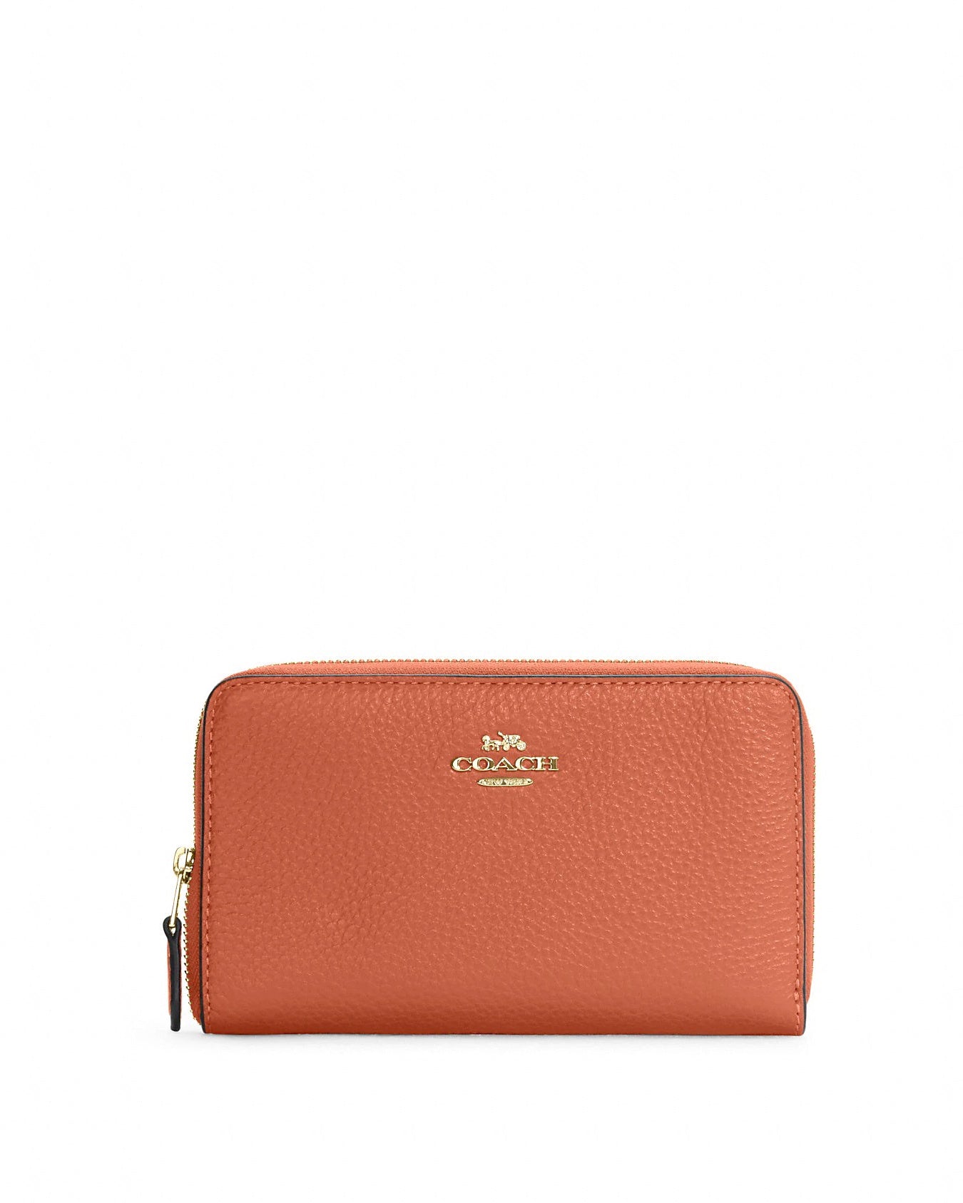 title:Coach Women's Medium Id Zip Wallet;color:Sunset