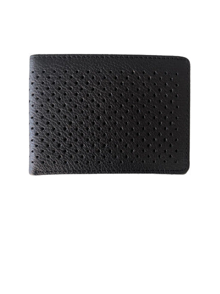 Kyle Leather Perforated Bifold Wallet