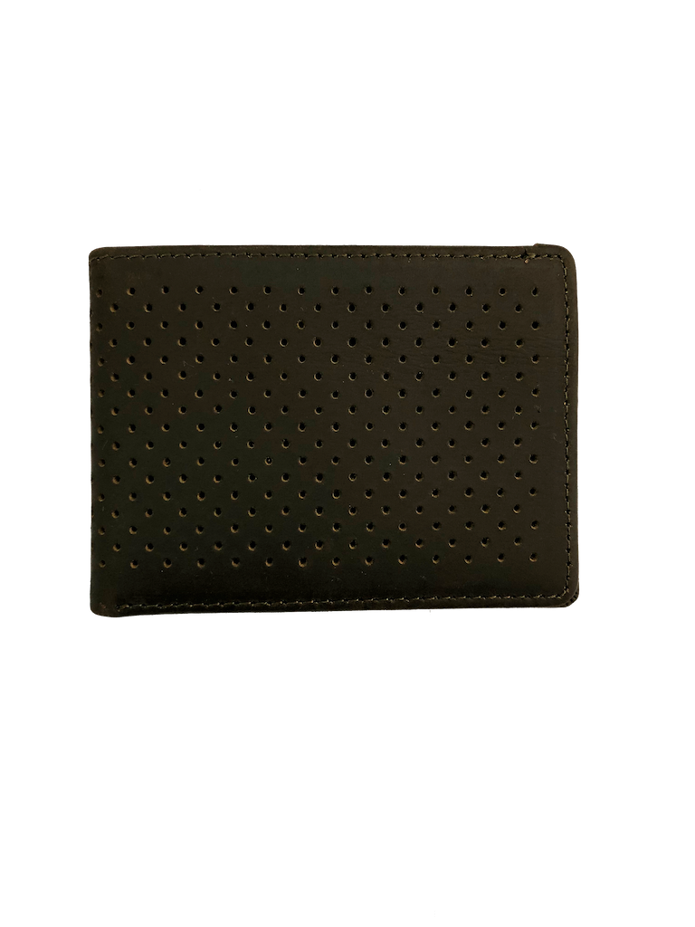 Kyle Leather Perforated Bifold Wallet