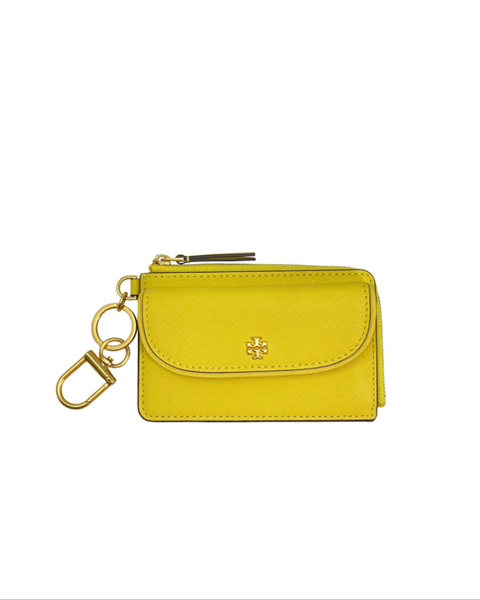 title:Tory Burch Yarrow Emerson Zip Card Case;color:Yarrow