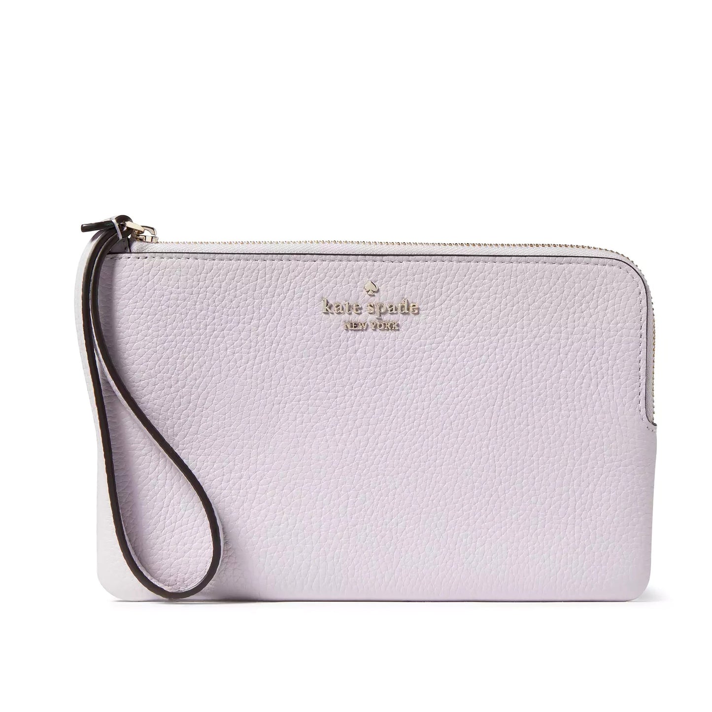 Kate Spade Leila Medium Pebbled Leather L-Zip Wristlet