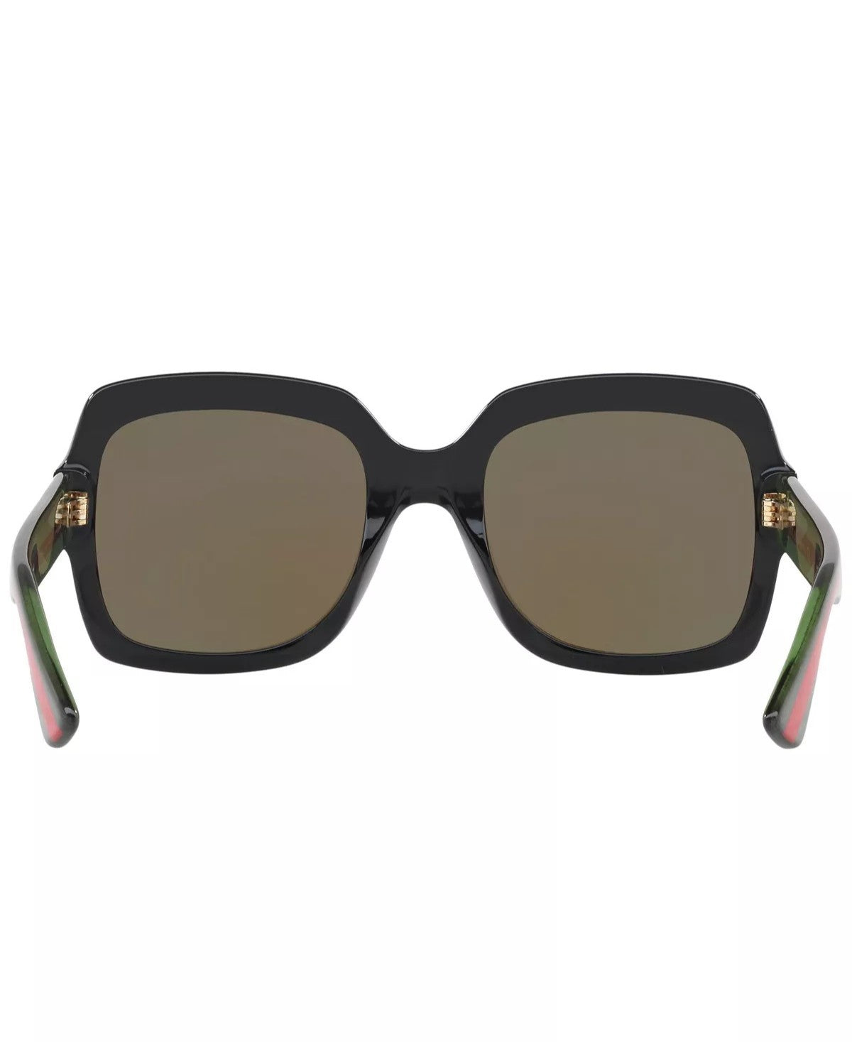 Gucci Square Frame Sunglasses 54MM - Black/ Green