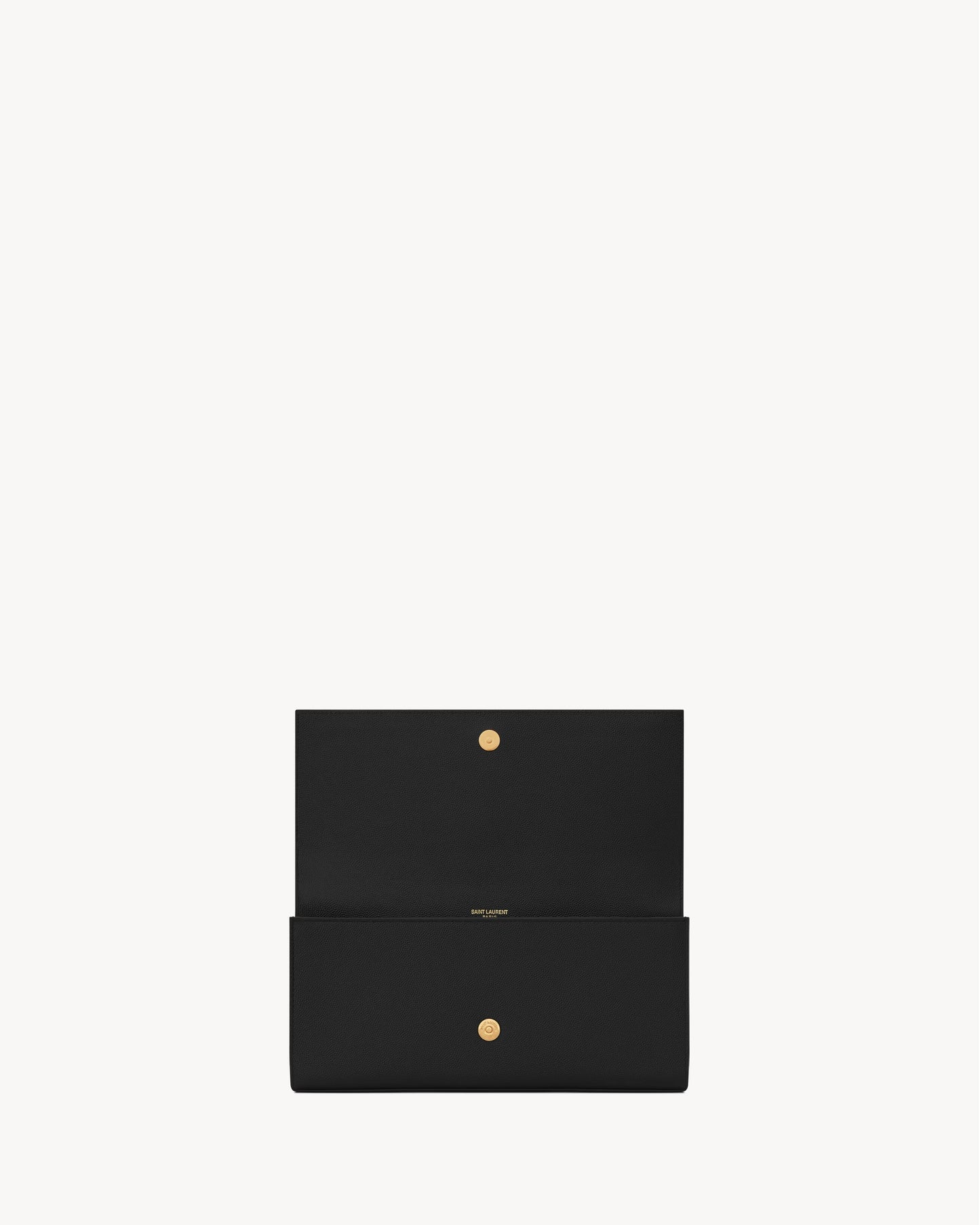 Saint Laurent Kate Clutch In Grain De Poudre Embossed Leather - Gold