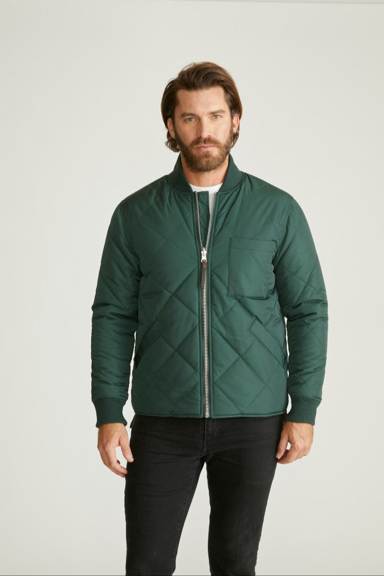 Robert Graham Men's Reversible Quilted Bomber Jacket