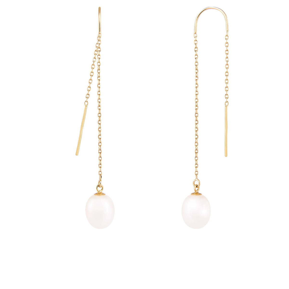 Splendid Pearls 14K Yellow Gold Earrings HOF-59WY– Ruumur