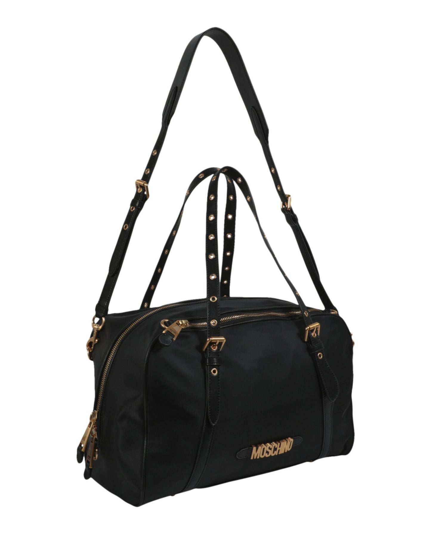 title:Nylon Logo Duffle Bag;color:Fantasy Print Black