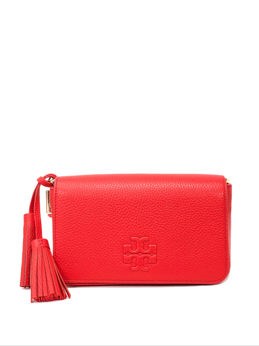 title:Tory Burch Brilliant Red Thea Mini Bag;color:Brilliant Red