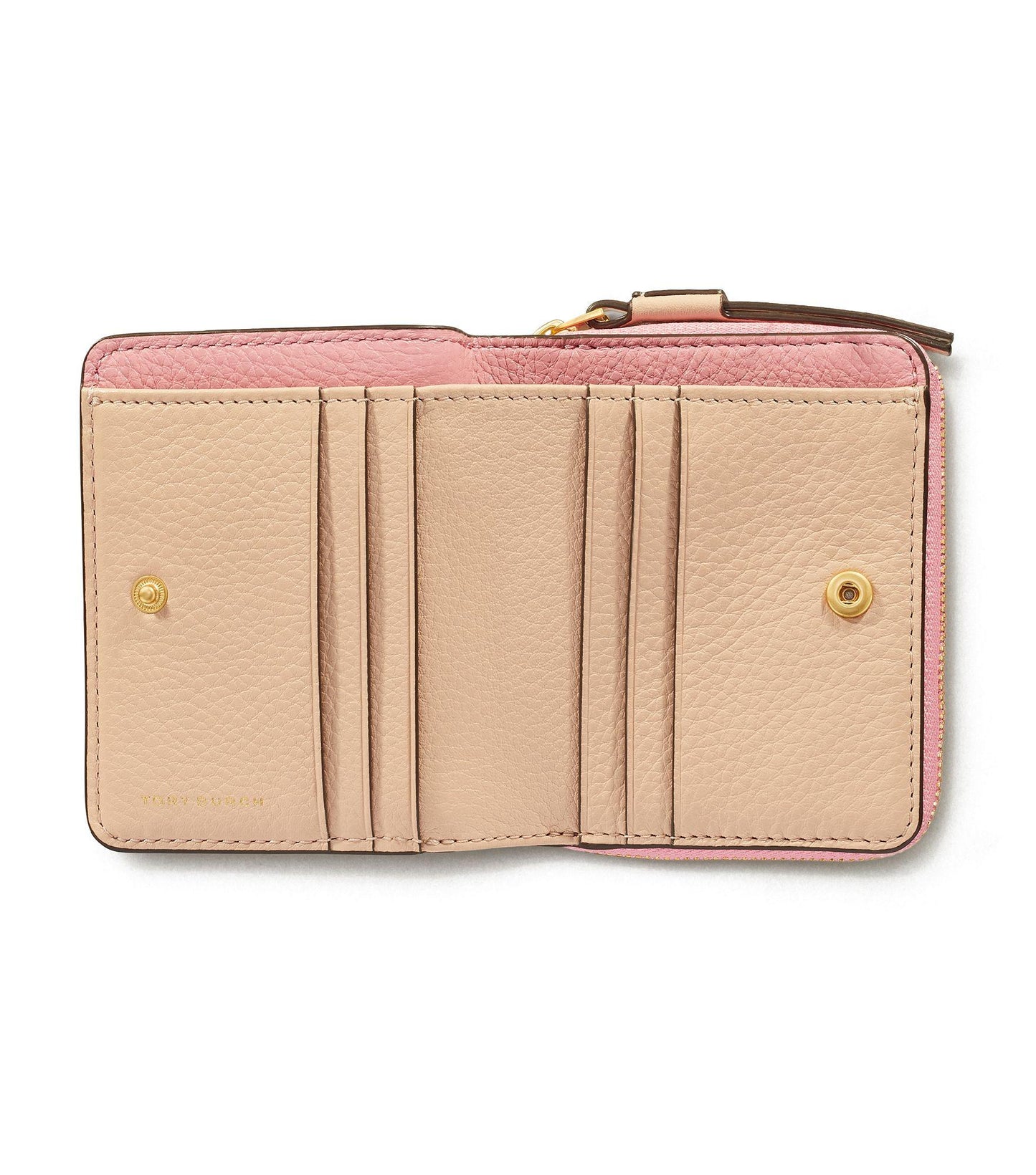 Tory Burch Goan Sand / Electric Yellow / Pink City Perry Color - Block Bi-Fold Wallet