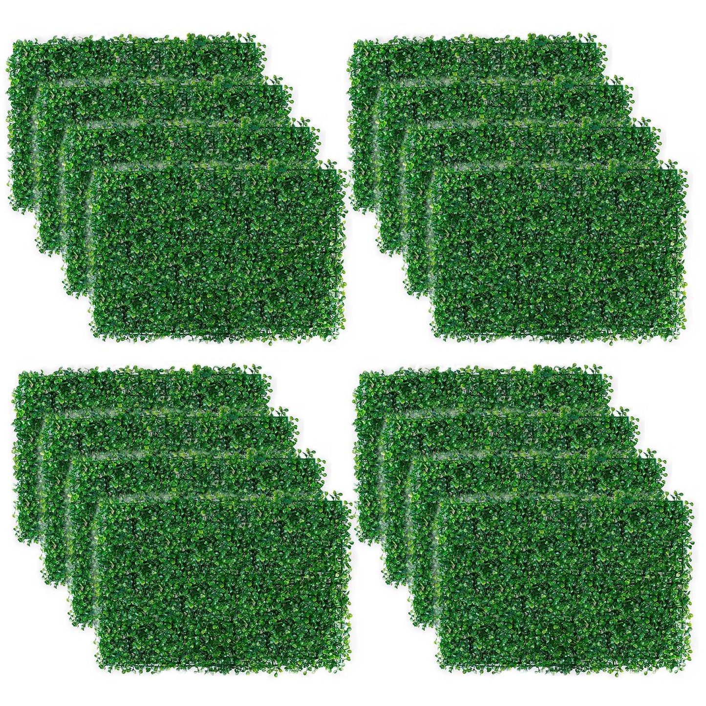 title:12Pcs 23.6x15.75in Artificial Boxwood Topiary Hedge Plant Grass Backdrop Fence Privacy Screen Grass Wall Decoration For Balcony Garden Fence;color:not applicable