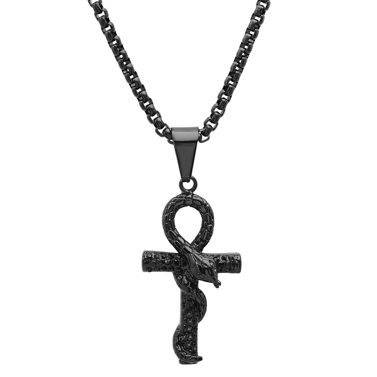 Cobra Cross Pendant Necklace