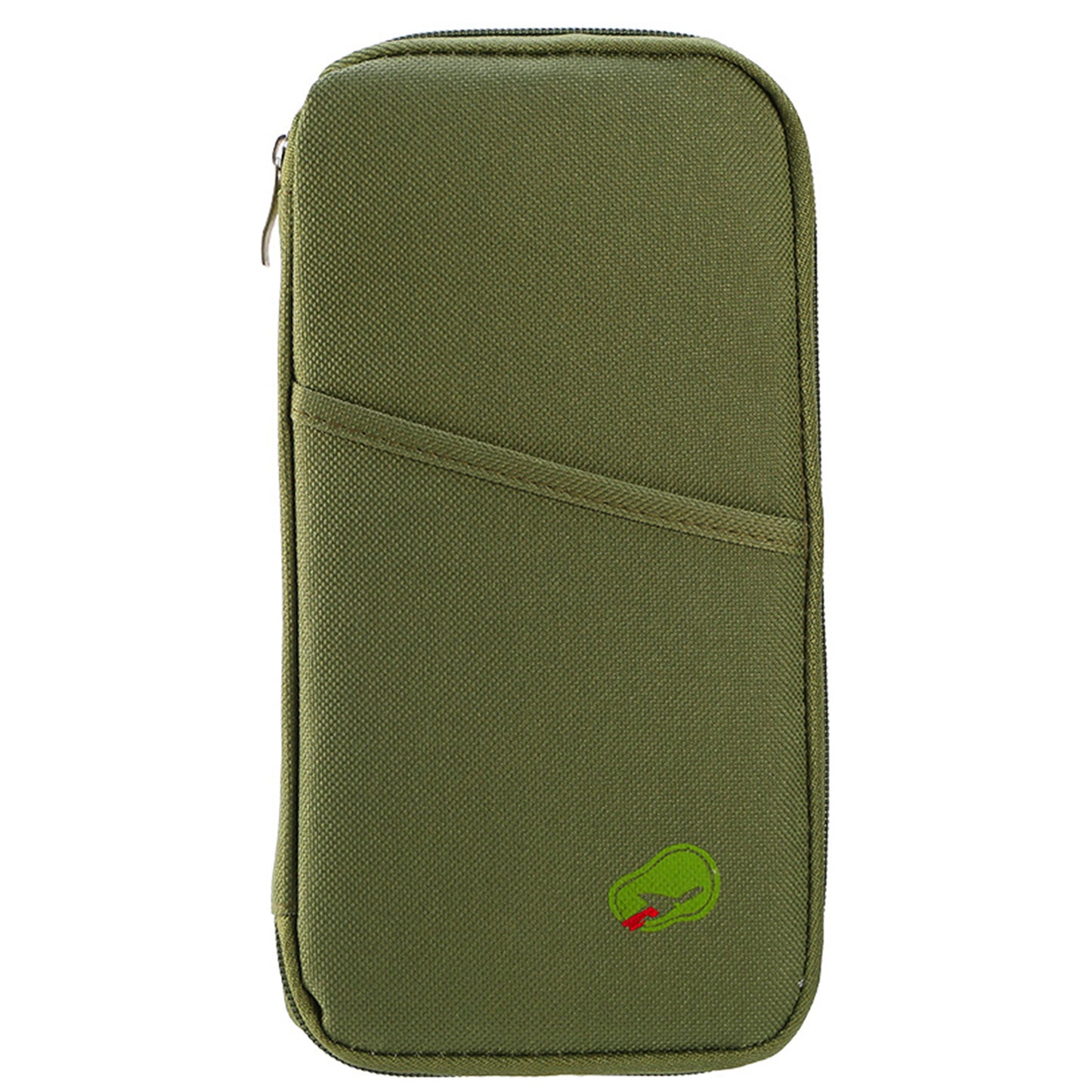 title:Travel Passport Wallet 12Cells Ticket ID Credit Card Holder Water Repellent Documents Phone Organizer Zipper Case Business Trip Daily Use;color:Green