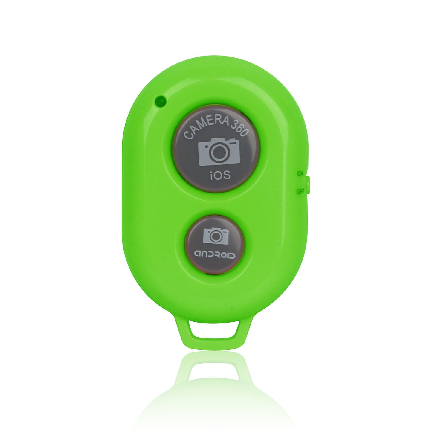 title:Unique Wireless Shutter Remote Controller for Android and iOS Devices;color:Green