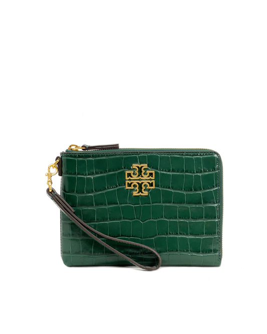 title:Tory Burch Norwood Britten Embossed Large Zip Pouch;color:Norwood