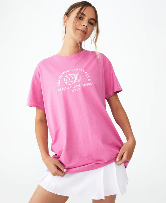 COTTON ON Women's Active Organic T-Shirt Pink