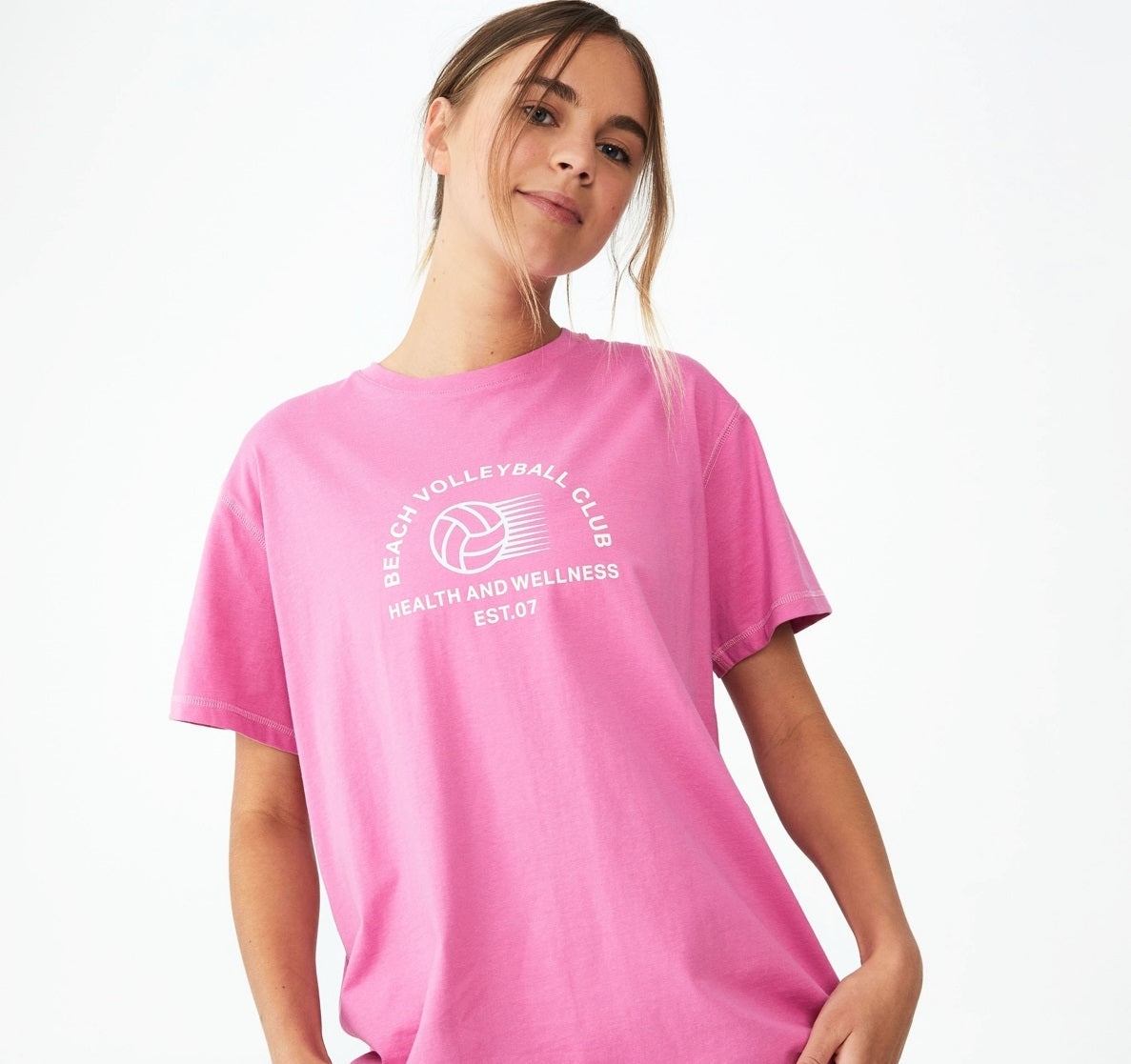 COTTON ON Women's Active Organic T-Shirt Pink