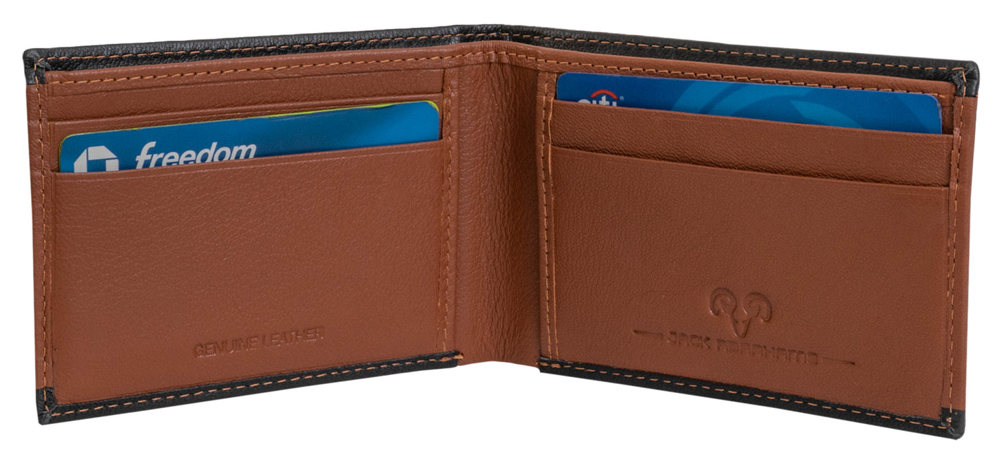 Jack Abrahams Bi-Fold RFID Stylish Wallet