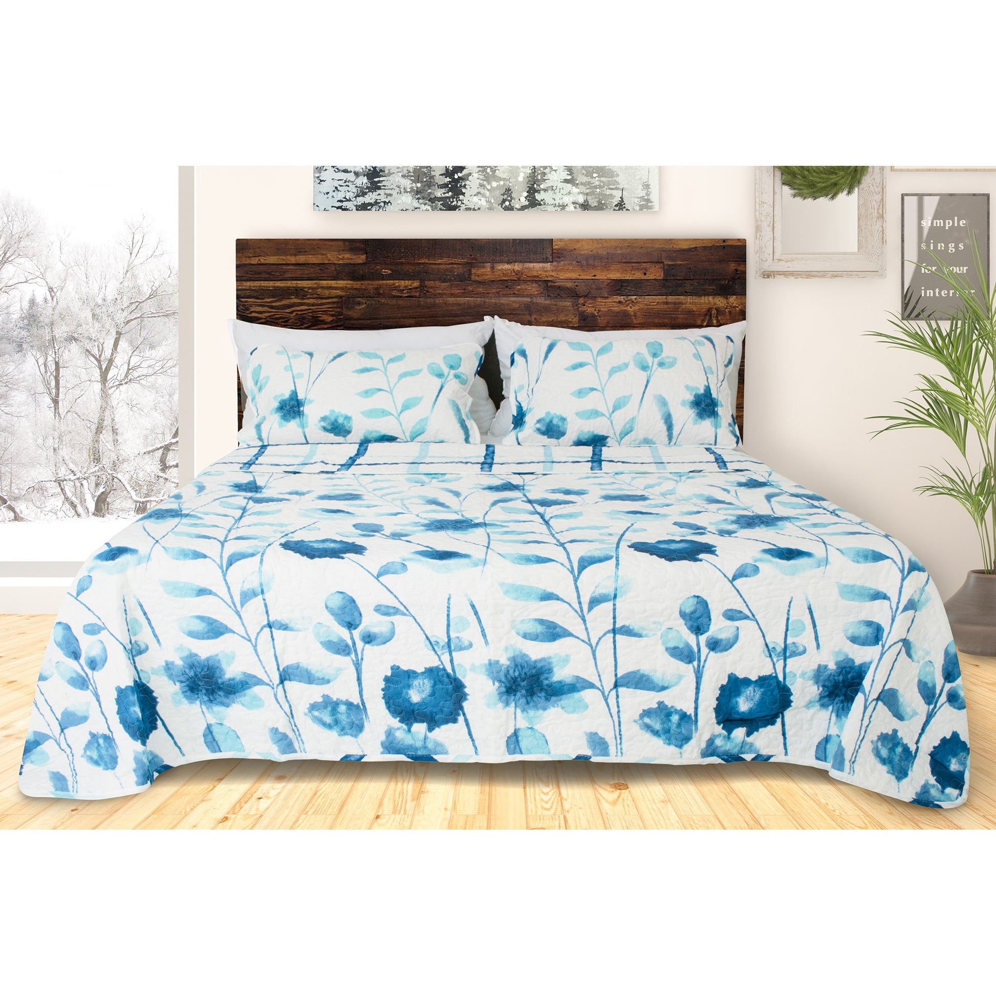 title:Safdie & Co. Quilt 3PC Set DQ Tivoli;color:Multi