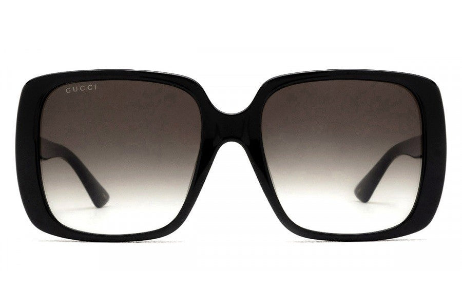 Gucci  Square Frame Sunglasses 56MM - Black/Grey