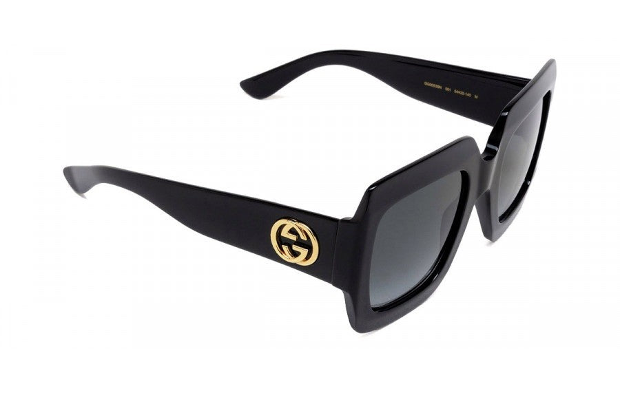 Gucci Oversized Square Frame Sunglasses 54MM - Black/Grey Gradient