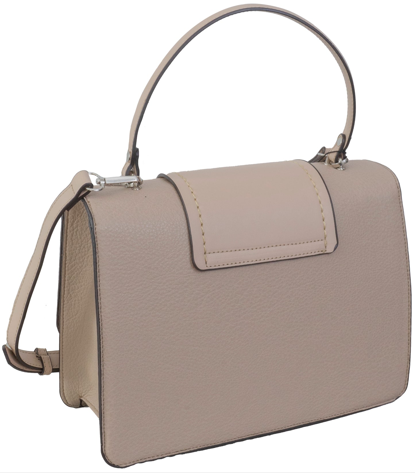 Ellen Tracy Top Flap Satchel with Front Flap Detail