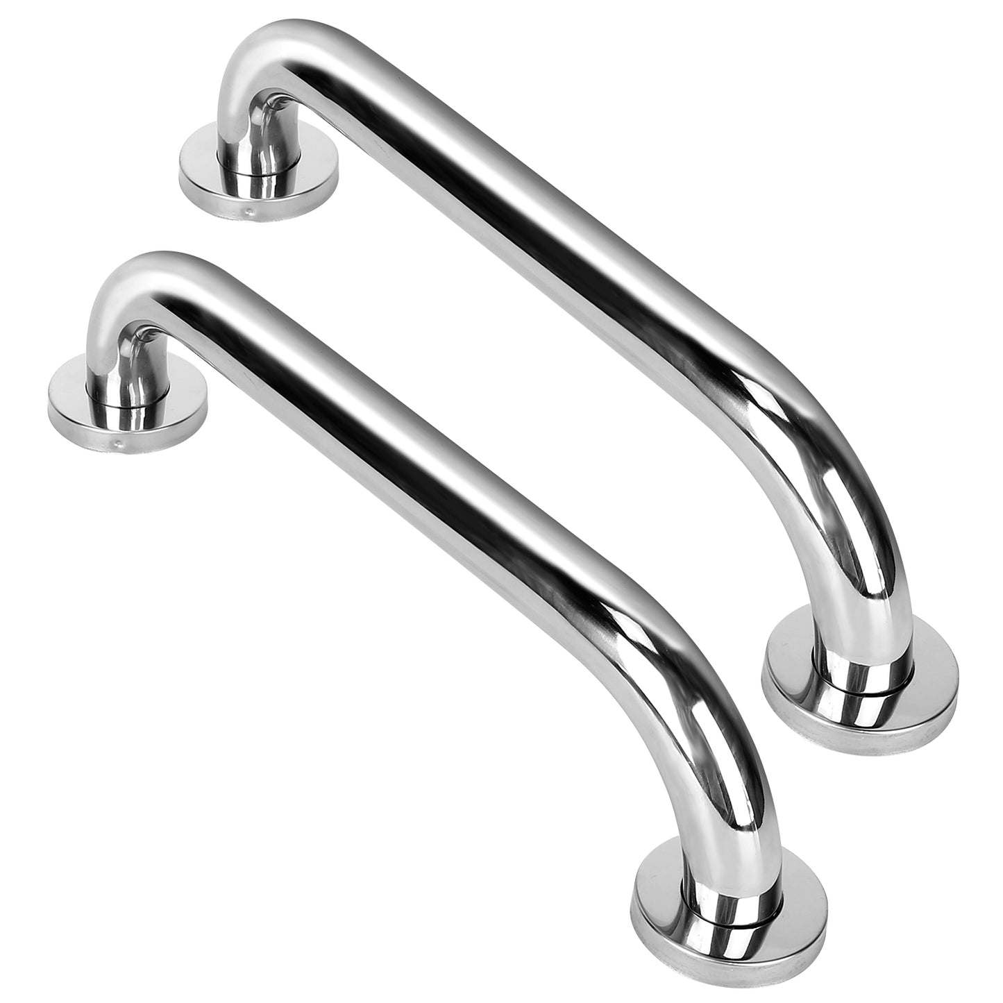 title:2Pcs Bath Grab Bar 11.8in Sturdy Stainless Steel Shower Safety Handle For Bathtub Toilet Stairway Anti-slip Handrail Balance Bar 220LBS Pull Force;color:not applicable