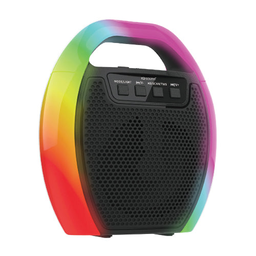 title:Supersonic 6.5" Portable Bluetooth Speaker with RGB Handle;color:Black