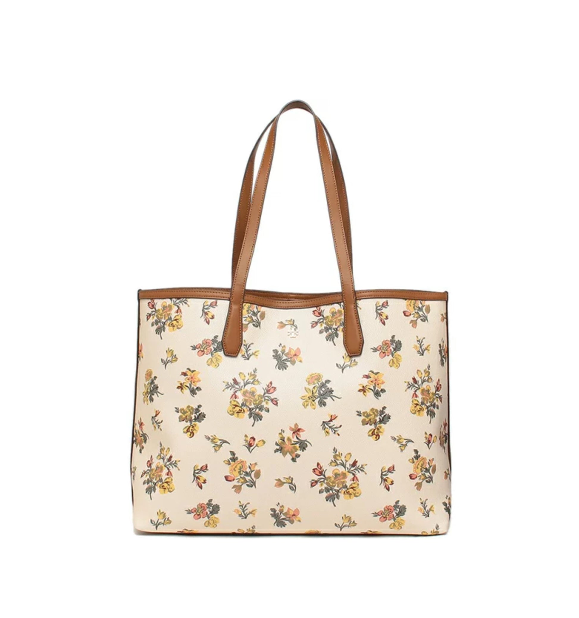 title:Tory Burch Rose Floral Kerrington Tote;color:Rose Floral