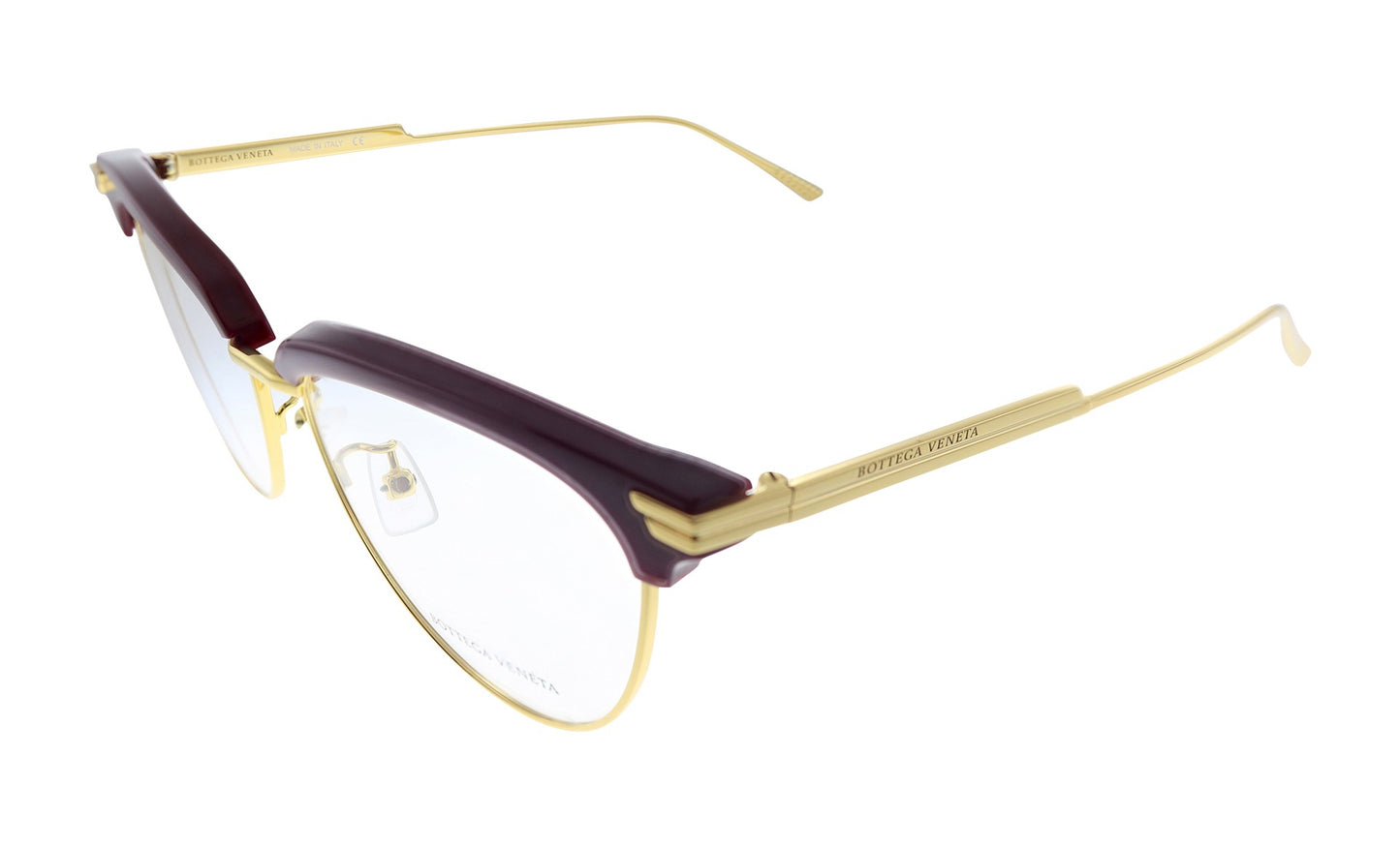 Bottega Veneta Womens Burgundy/Gold Eyeglasses BV_1010O_003