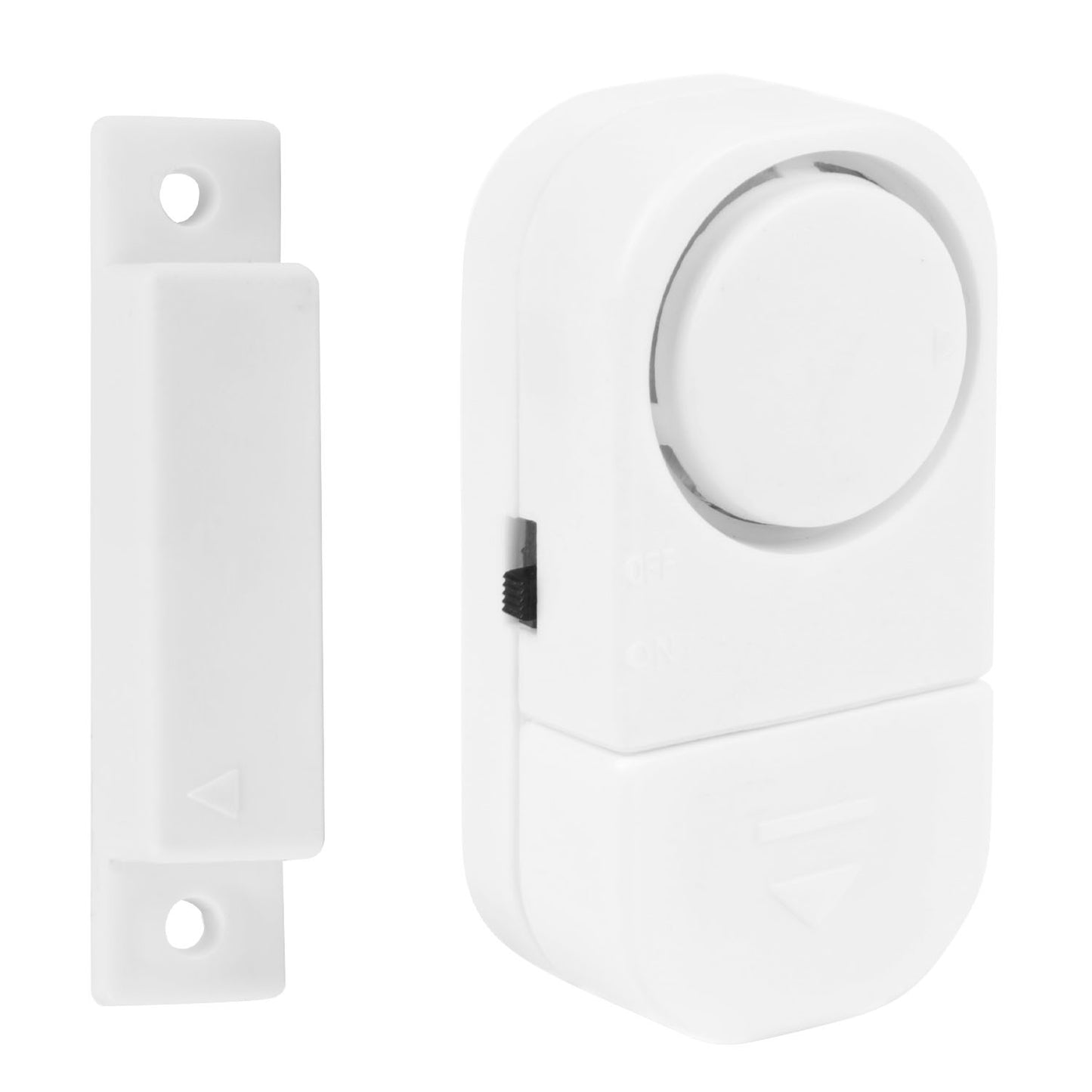 title:Wireless Window Door Magnet Alarms Magnetic Sensor Security Burglar Alarm For Kid Safety w/ Batteries- Electronics;color:White