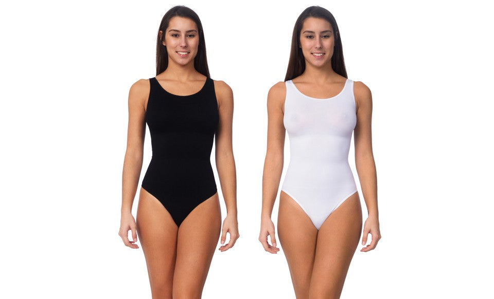 Body Beautiful Shapewear Shaping Bodysuit, 2 Pack.