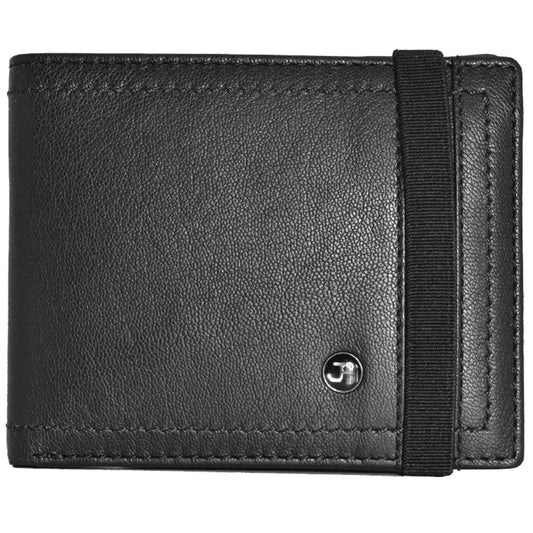 title:Jack Abrahams Bi-Fold Stylish RFID Wallet;color:Black