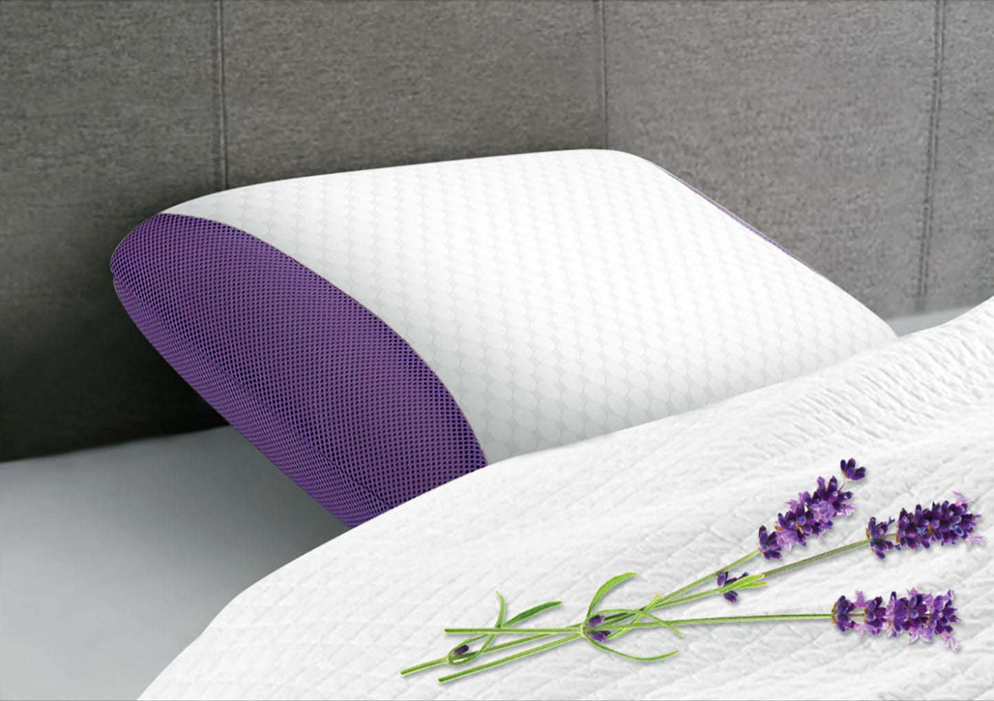 Lavender Infused Memory Foam Pillow 16"x24"x4"