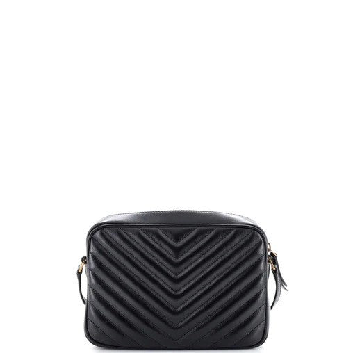 Saint Laurent Lou Camera Bag in Calfskin Leather - Black/Gold