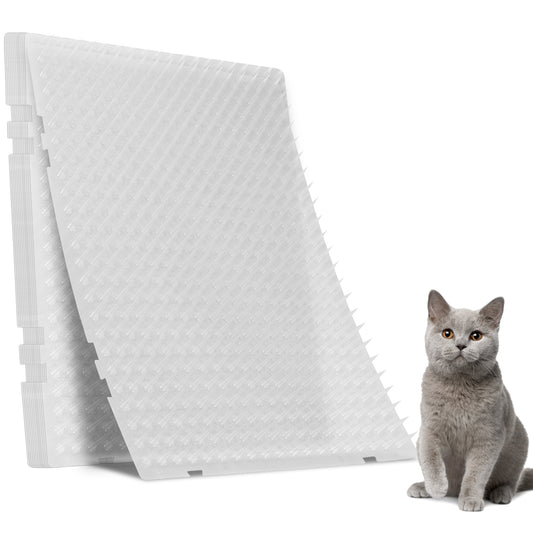 title:Fresh Fab Finds 16Pcs Cat Deterrent Mats For Indoor Outdoor Use Keep Cats Dogs Away Pets 16.53x13.18in Deterrent Training Mats with 0.78in Spikes 22x1FT Area;color:not applicable