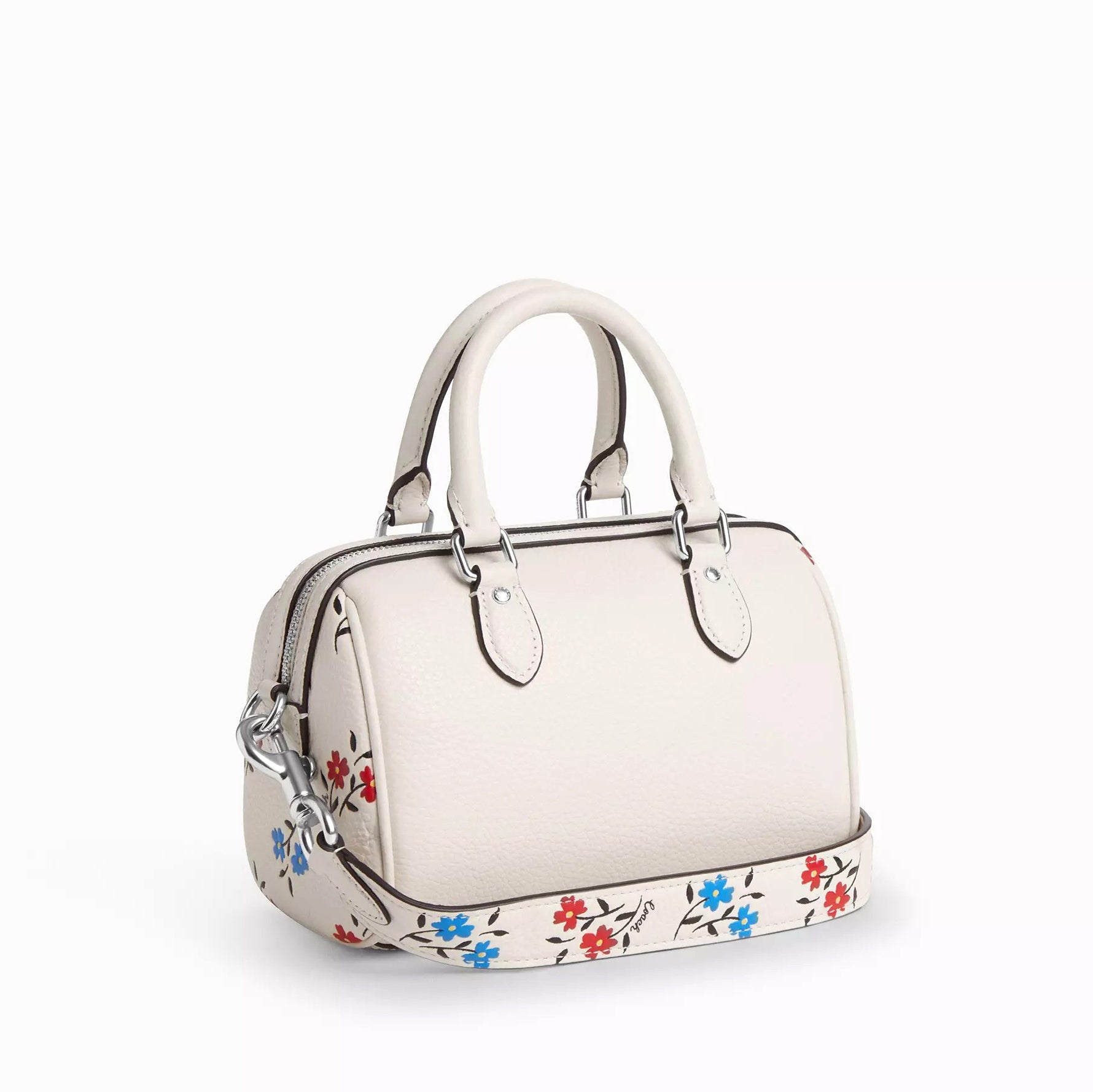 title:Coach Women's Mini Rowan Crossbody With Floral Print;color:Chalk Multi