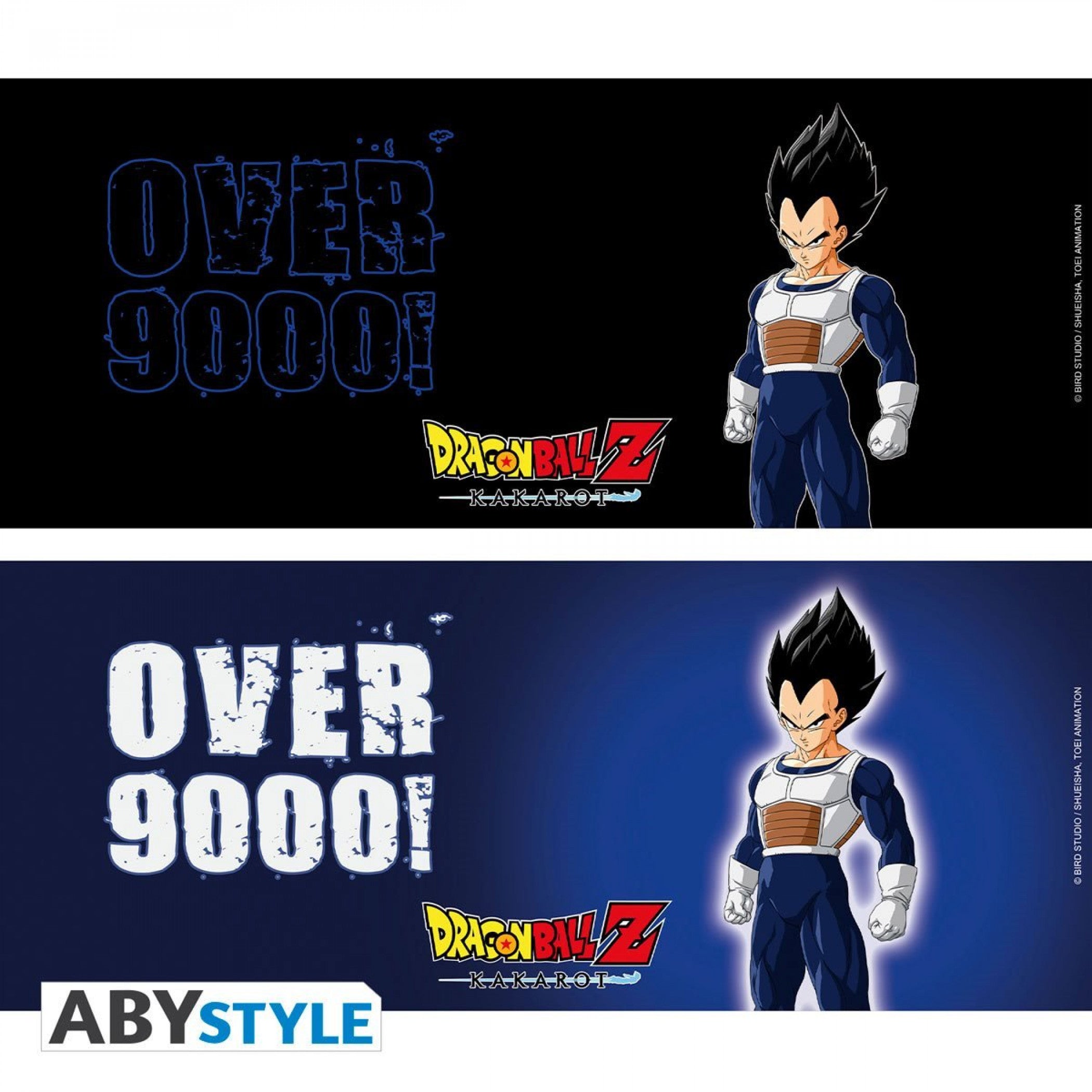 title:Dragon Ball Z Over 9000! Vegeta 11oz Heat Change Ceramic Mug;color:Black