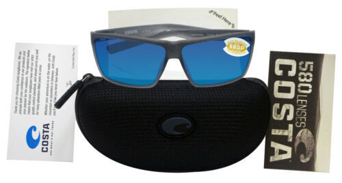 Costa Del Mar Rincon Matte Smoke Blue Mirror 580P Polarized 63mm Sunglasses